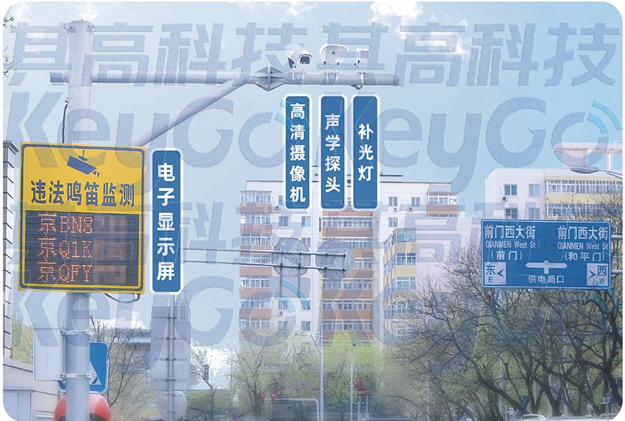 机动车鸣笛监测系统设备组成(安装,红绿灯杆)